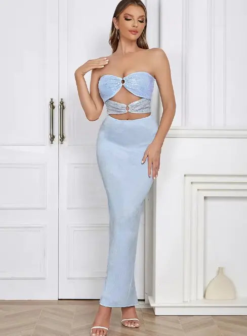 Robe Longue Pailletée Éclatante