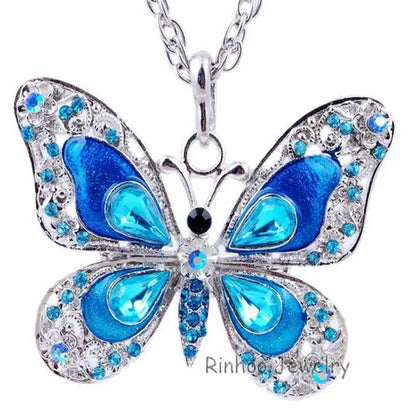 Collier Papillon Coloré