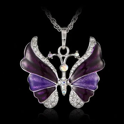 Collier Papillon Coloré