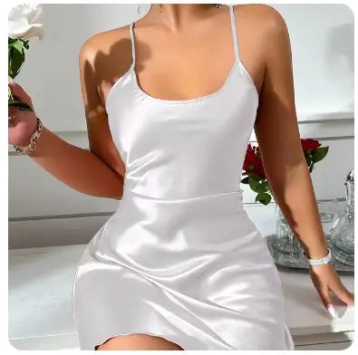 Robe de Nuit en Soie Féminine