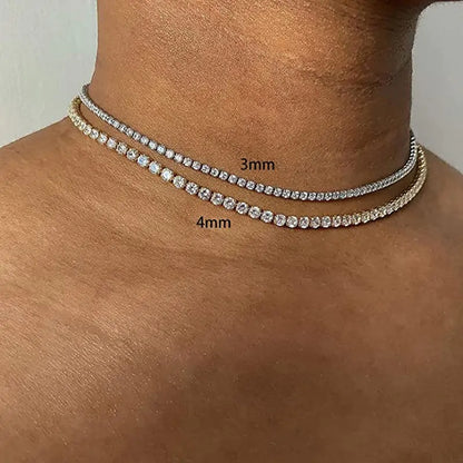 Iced Out Tennis Chain Necklace