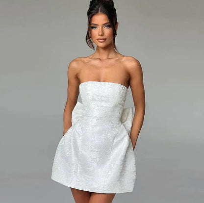 Robe Bustier avec Nœud