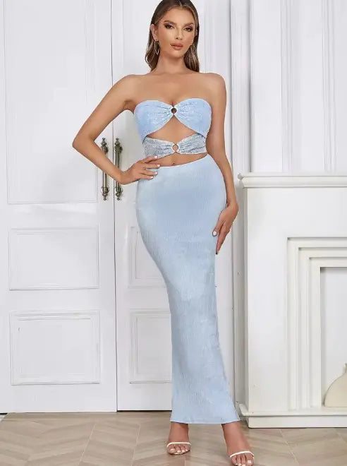 Robe Longue Pailletée Éclatante