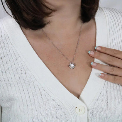 Collier avec Rose Réelle