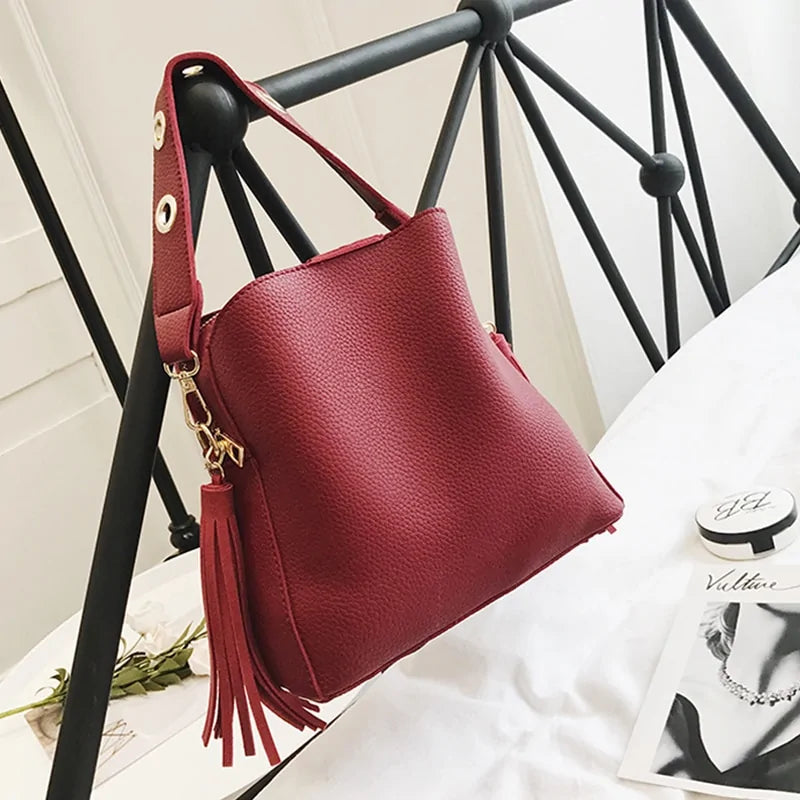 Sac Seau Vintage en Suédine pour Femmes