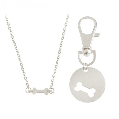 Collier avec Pendentif Os de Chien Humain