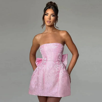 Robe Bustier avec Nœud