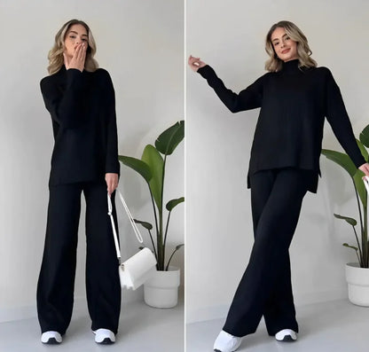 Ensemble Col Roulé et Pantalon Élégant Essentials