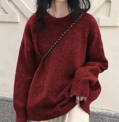 Women's Retro Loose Knit Sweater