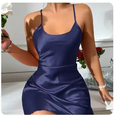 Robe de Nuit en Soie Féminine