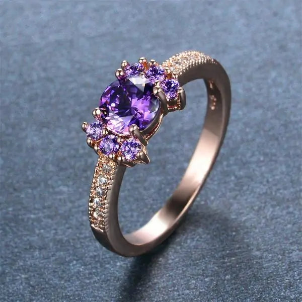 Bague avec Pierre de Naissance de Février